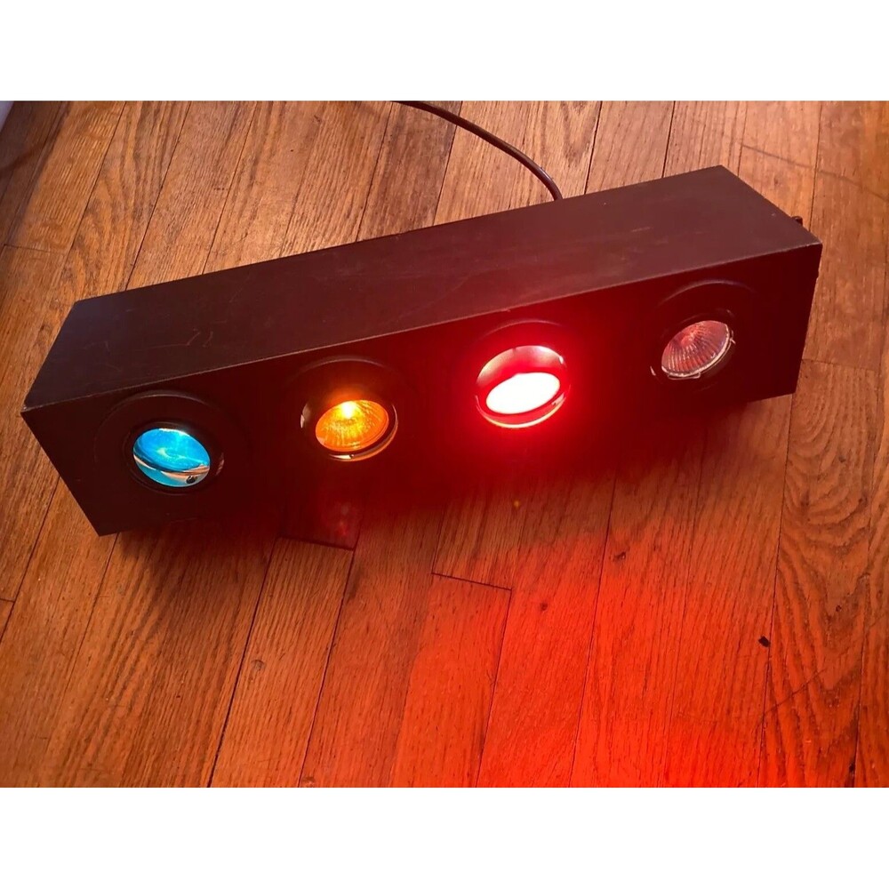 Vintage Light Bank Handmade Y2K Retro 4 Color DJ Lighting Gear RBG Stage Lights